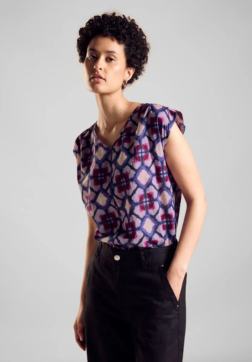 Блузка-топ STREET ONE с принтом, цвет Bellflower Lilac
Блузка-топ STREET ONE с принтом, цвет Bellflower Lilac