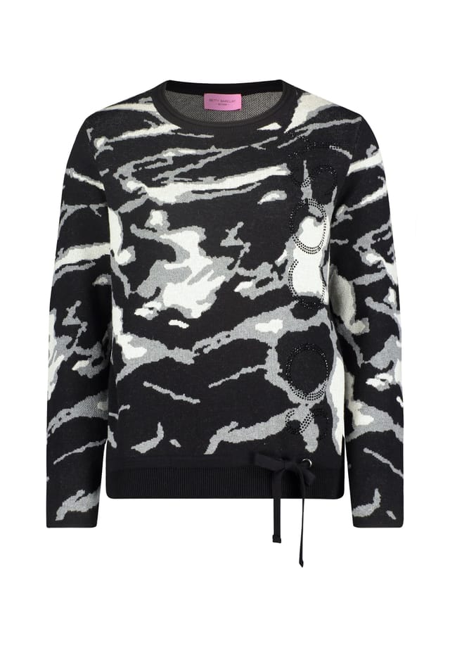 Вязаный свитер с жаккардом Betty Barclay, серый
Вязаный свитер с жаккардом Betty Barclay, серый