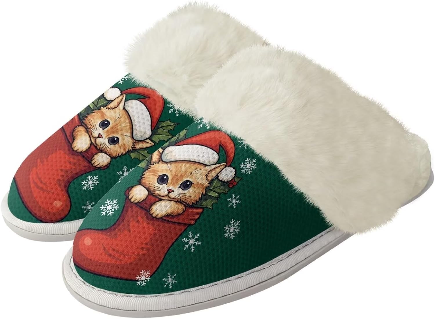 Рождественские дизайнерские хлопковые тапочки для женщин и мужчин с противоскользящей подошвой для дома и улицы, удобные домашние тапочки, пушистые тапочки Zhangruoheng, Christmas Stocking Cat Print
Рождественские дизайнерские хлопковые тапочки для женщин и мужчин с противоскользящей подошвой для дома и улицы, удобные домашние тапочки, пушистые тапочки Zhangruoheng, Christmas Stocking Cat Print