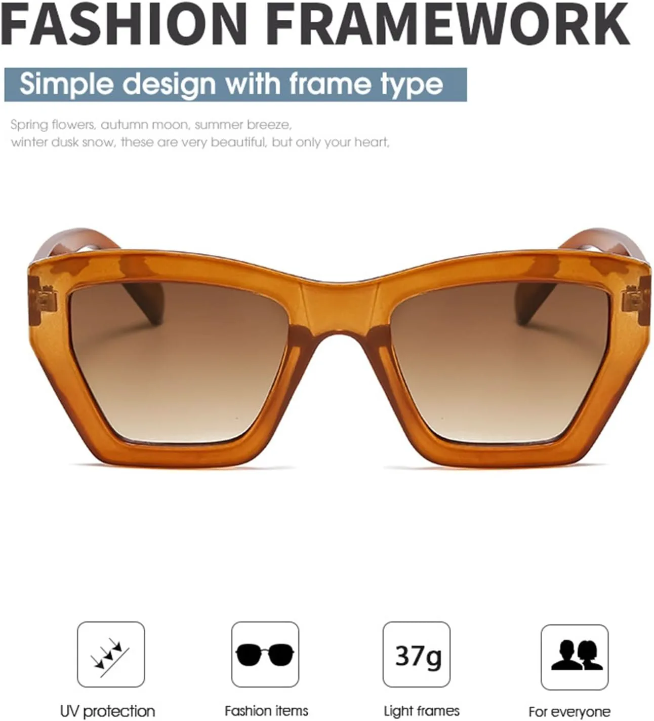 Мужские и женские модные солнцезащитные очки в крупной оправе, солнцезащитные очки для пляжа и отдыха, 2026 год (Цвет: A, Размер: Средний) MTZJH, One Color
Мужские и женские модные солнцезащитные очки в крупной оправе, солнцезащитные очки для пляжа и отдыха, 2026 год (Цвет: A, Размер: Средний) MTZJH, One Color