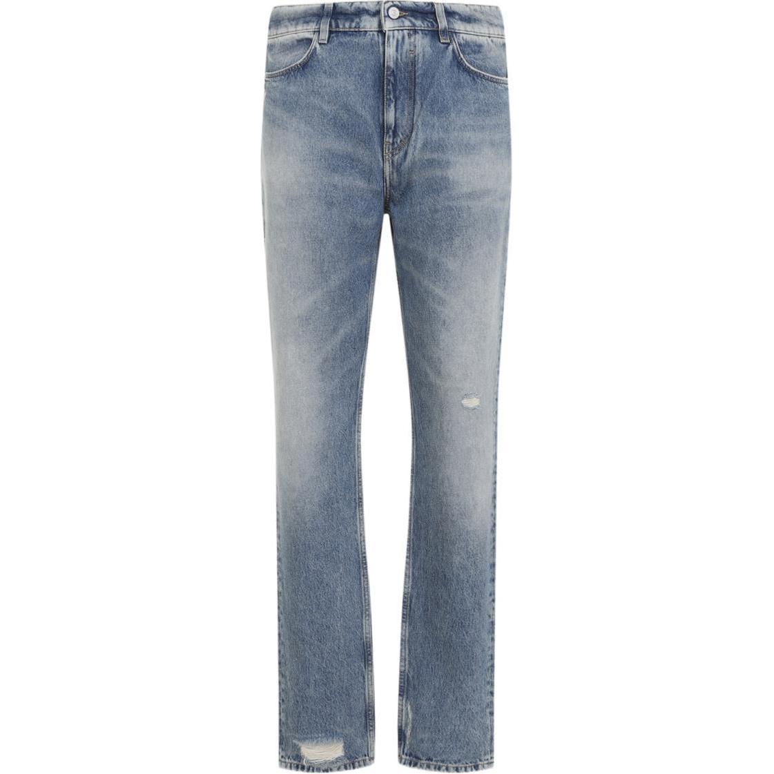 Джинсы с вышитым логотипом и эффектом поношенности Givenchy, синий
Джинсы с вышитым логотипом и эффектом поношенности Givenchy, синий