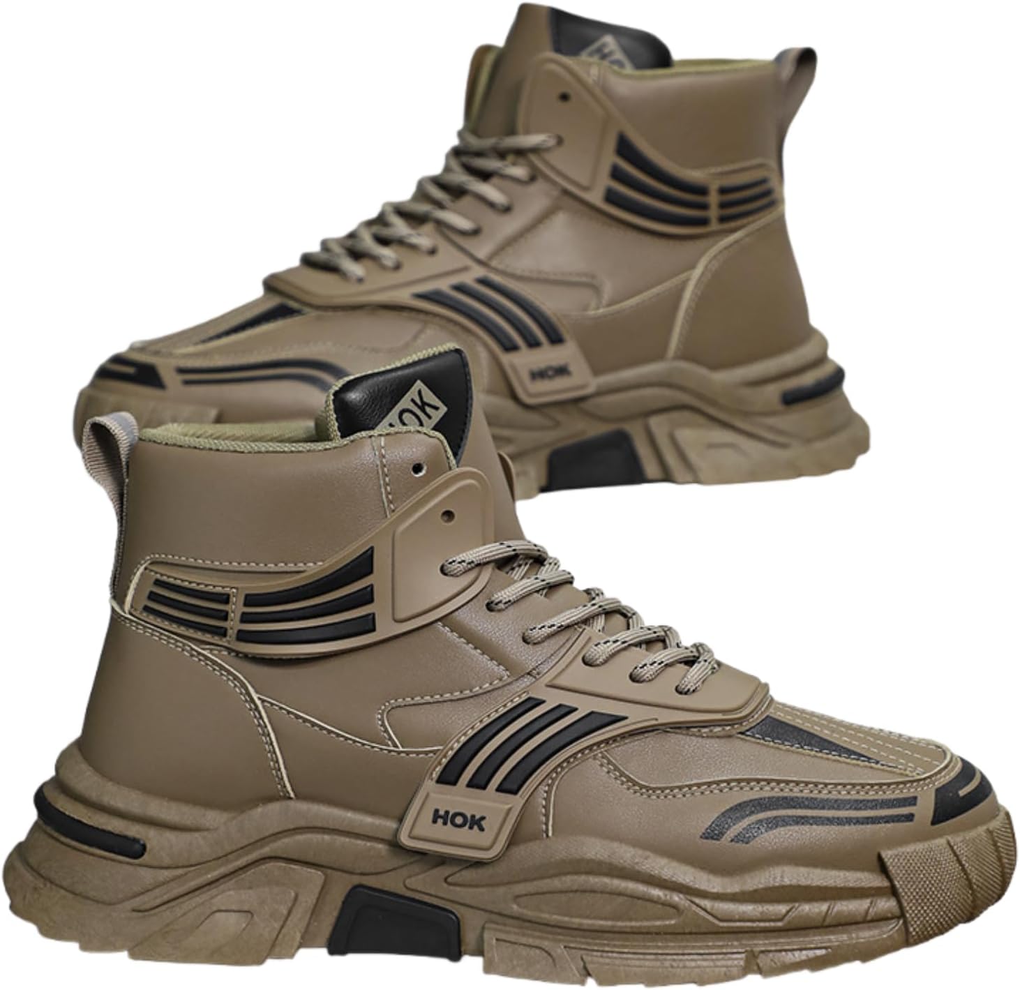 Мужские высокие кожаные кроссовки Netehadi на шнуровке с платформой, круглым носком, массивной подошвой, дышащие, с мягкой подошвой, ботинки-чукка для улицы, пеших прогулок, работы и повседневной носки, хаки
Мужские высокие кожаные кроссовки Netehadi на шнуровке с платформой, круглым носком, массивной подошвой, дышащие, с мягкой подошвой, ботинки-чукка для улицы, пеших прогулок, работы и повседневной носки, хаки