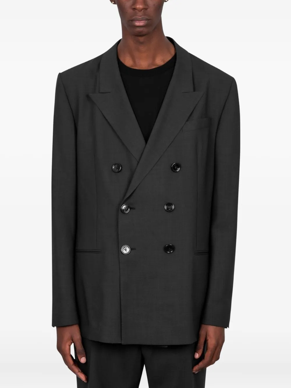 Жакет из шерсти на пуговицах Ami Paris, серый
Жакет из шерсти на пуговицах Ami Paris, серый