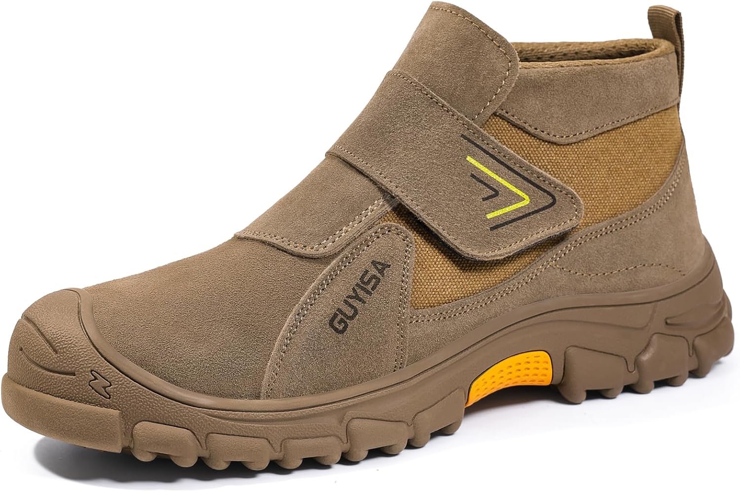 Стальные ботинки GLANOUDUN с закрытым носком для мужчин, ботинки без шнурков, удобные защитные ботинки, неразрушимая конструкция, средние ботинки с закрытым носком, коричневый
Стальные ботинки GLANOUDUN с закрытым носком для мужчин, ботинки без шнурков, удобные защитные ботинки, неразрушимая конструкция, средние ботинки с закрытым носком, коричневый