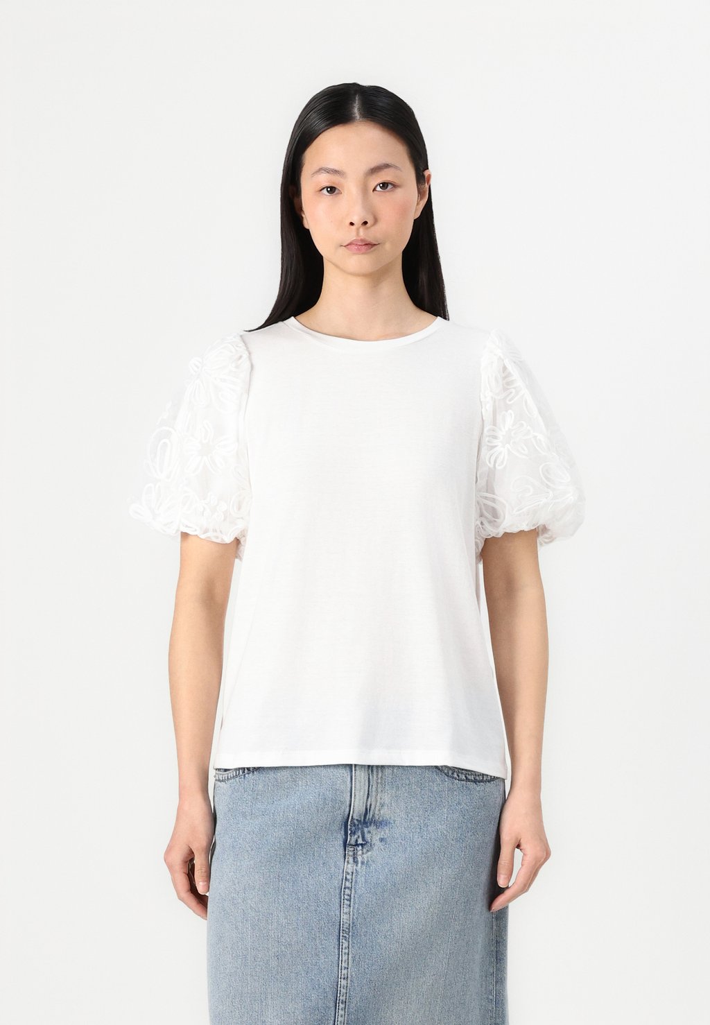 Футболка с принтом VISIMONIA O NECK VILA, белый 
Футболка с принтом VISIMONIA O NECK VILA, белый