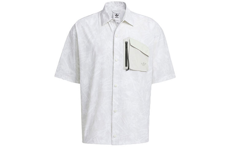 Рубашка мужская светло-серая Adidas Originals, серый 
Рубашка мужская светло-серая Adidas Originals, серый