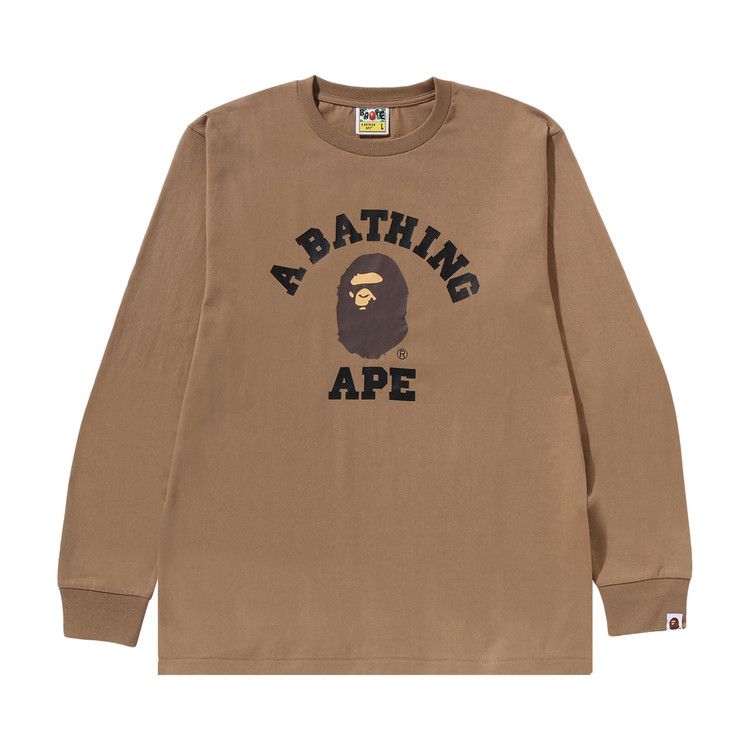 Лонгслив BAPE College Long-Sleeve Tee 'Beige'
Лонгслив BAPE College Long-Sleeve Tee 'Beige'