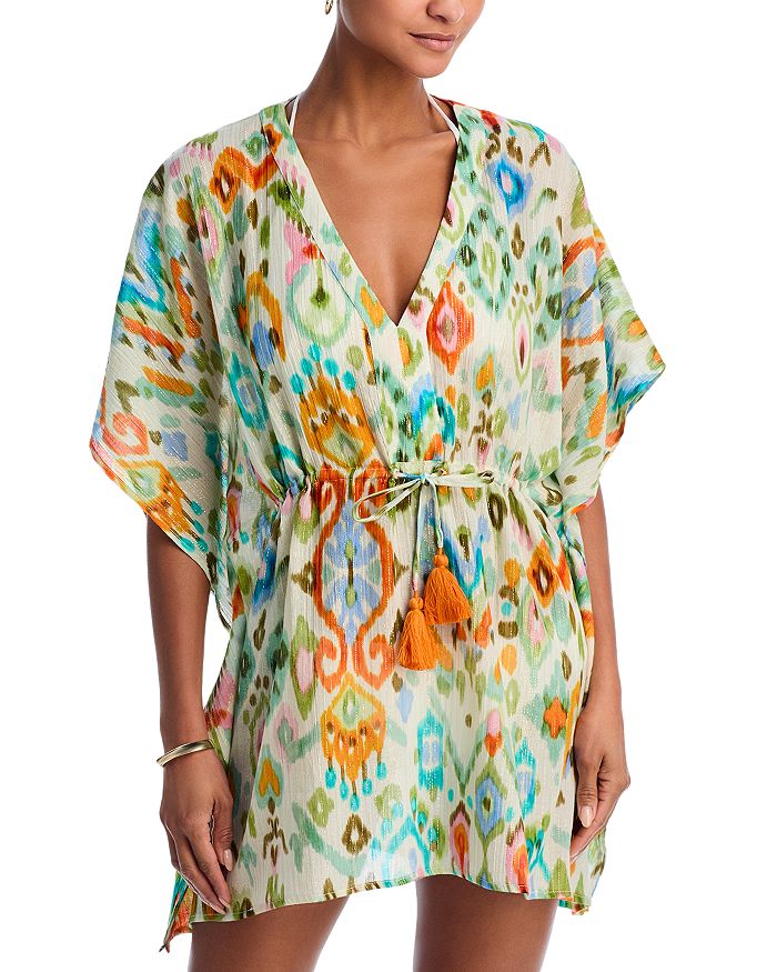 Икат Кафтан Пляжный Плащ-Накидка Echo, слоновая кость/кремовый
Икат Кафтан Пляжный Плащ-Накидка Echo, слоновая кость/кремовый