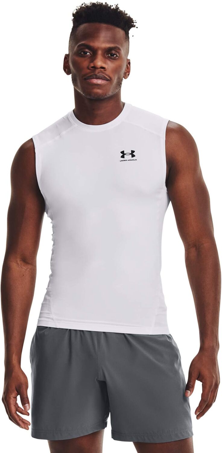 Компрессионная броня Heatgear Armor без рукавов Under Armour, цвет White/Black
Компрессионная броня Heatgear Armor без рукавов Under Armour, цвет White/Black