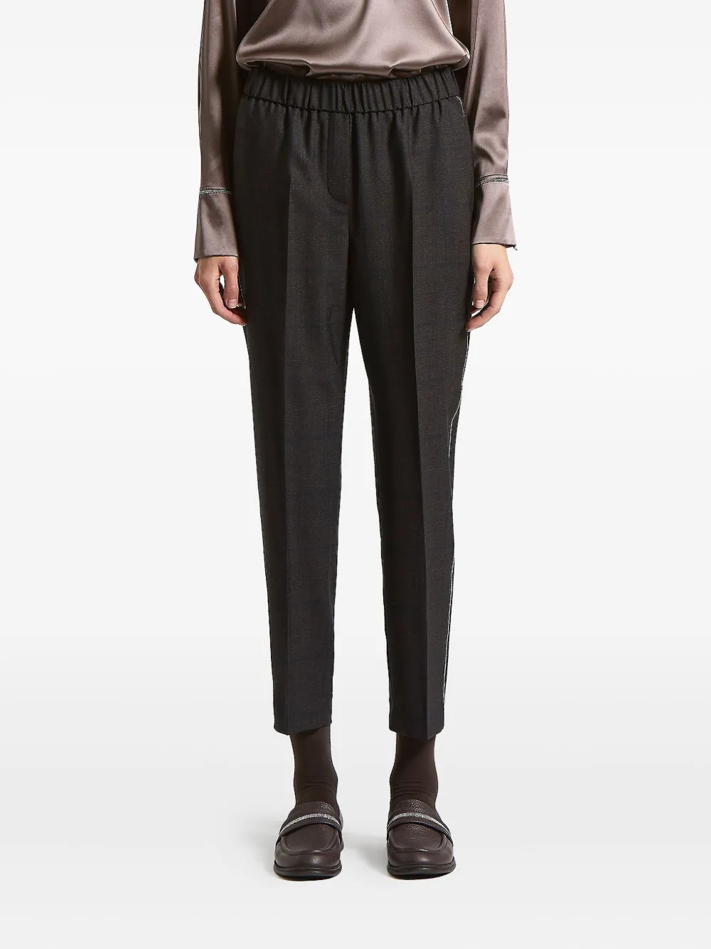 Брюки на эластичном поясе Peserico, коричневый
Брюки на эластичном поясе Peserico, коричневый