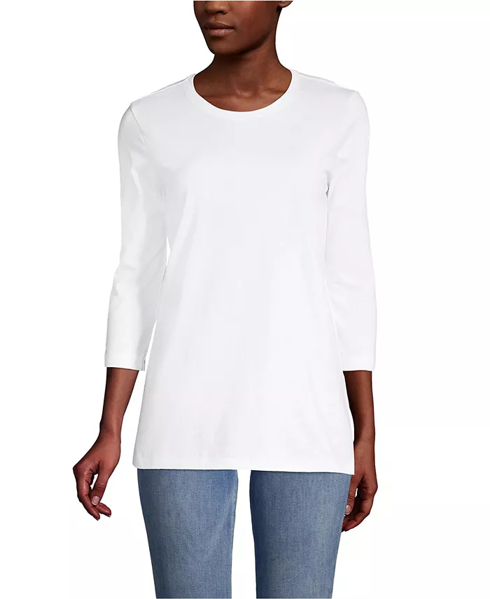 Женская удлиненная туника из хлопка Supima с рукавом 3/4 Lands' End, розовый
Женская удлиненная туника из хлопка Supima с рукавом 3/4 Lands' End, розовый