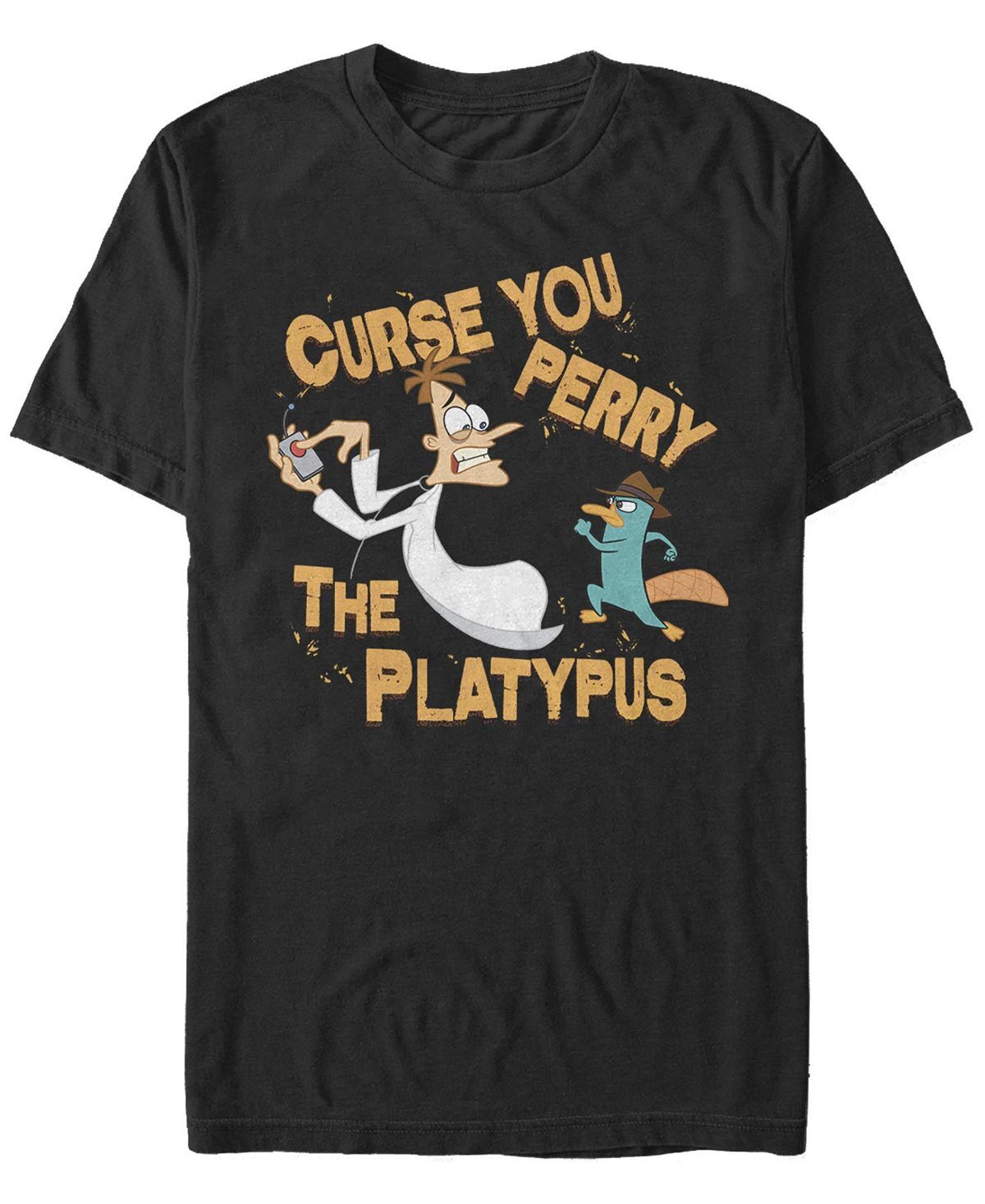 Мужская футболка с коротким рукавом phineas and ferb curse you Fifth Sun, черный
Мужская футболка с коротким рукавом phineas and ferb curse you Fifth Sun, черный