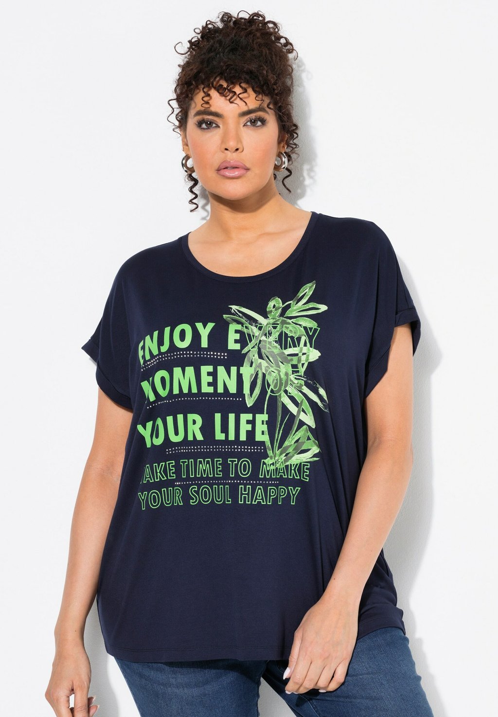 Футболка с принтом Ulla Popken, темно-синий
Футболка с принтом Ulla Popken, темно-синий