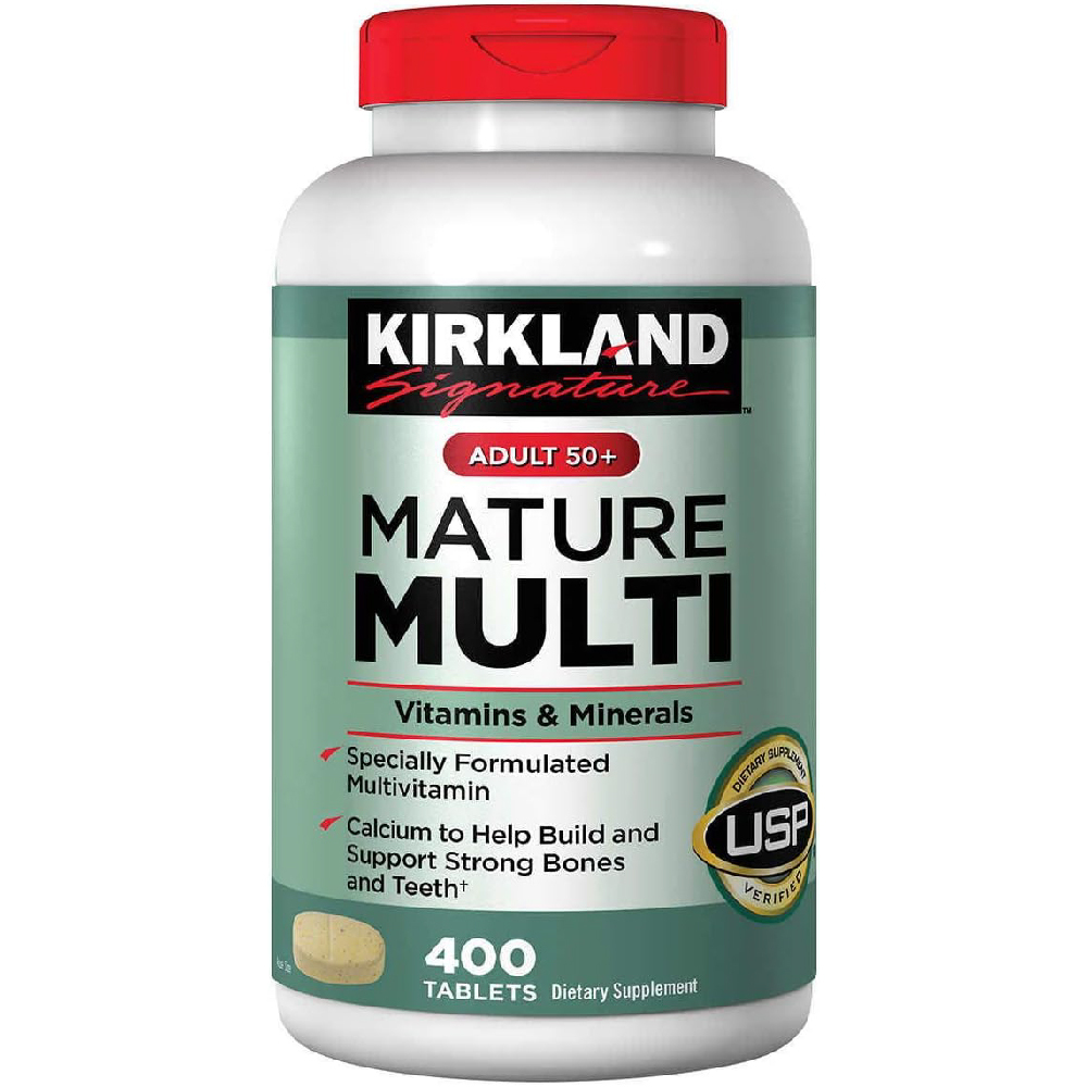Мультивитамины и минералы для взрослых старше 50 лет Kirkland Signature, 2x400шт.
Мультивитамины и минералы для взрослых старше 50 лет Kirkland Signature, 2x400шт.