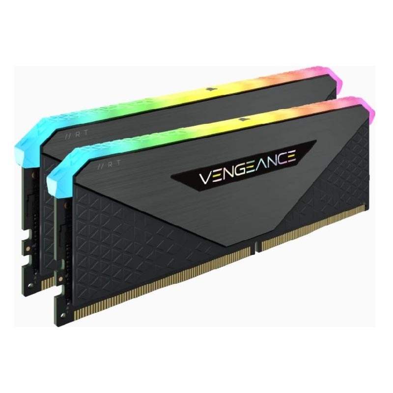 Оперативная память Corsair Vengeance RGB RT, 16 Гб (2х8), DDR4-3200 МГц, CL16, CMN16GX4M2Z3200C16, черный
Оперативная память Corsair Vengeance RGB RT, 16 Гб (2х8), DDR4-3200 МГц, CL16, CMN16GX4M2Z3200C16, черный