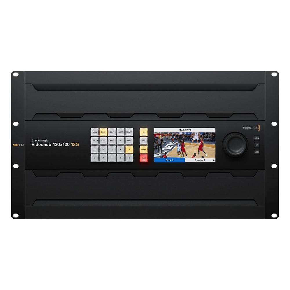 Коммутатор Blackmagic Videohub 120x120 12G
Коммутатор Blackmagic Videohub 120x120 12G
