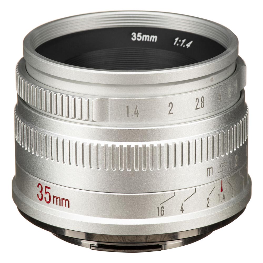 Объектив 7artisans 35mm f/1.4, Fujifilm X Mount, серебристый
Объектив 7artisans 35mm f/1.4, Fujifilm X Mount, серебристый