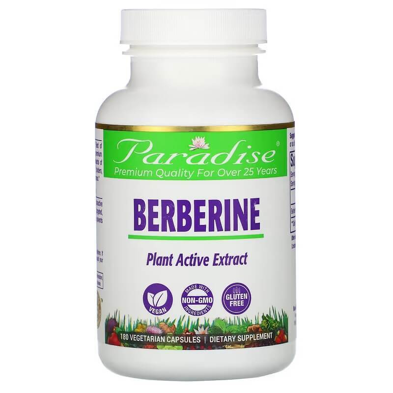 Берберин Paradise Herbs, 180 капсул
Берберин Paradise Herbs, 180 капсул