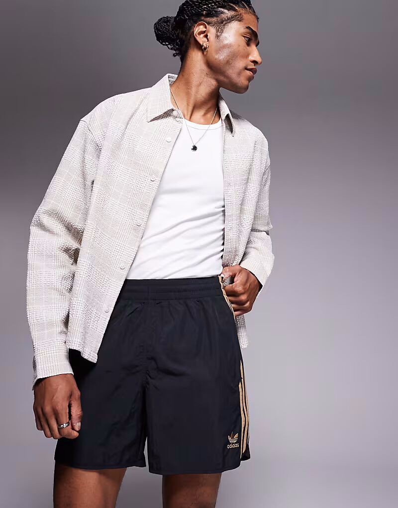 Adidas Originals - Adicolor - Шорты Sprinter черного и бежевого цветов
Adidas Originals - Adicolor - Шорты Sprinter черного и бежевого цветов