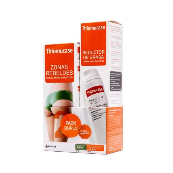 Крем-пакет для снижения жира + антицеллюлитный стик для проблемных зон Thiomucase Thiomucase, 1 UD
Крем-пакет для снижения жира + антицеллюлитный стик для проблемных зон Thiomucase Thiomucase, 1 UD