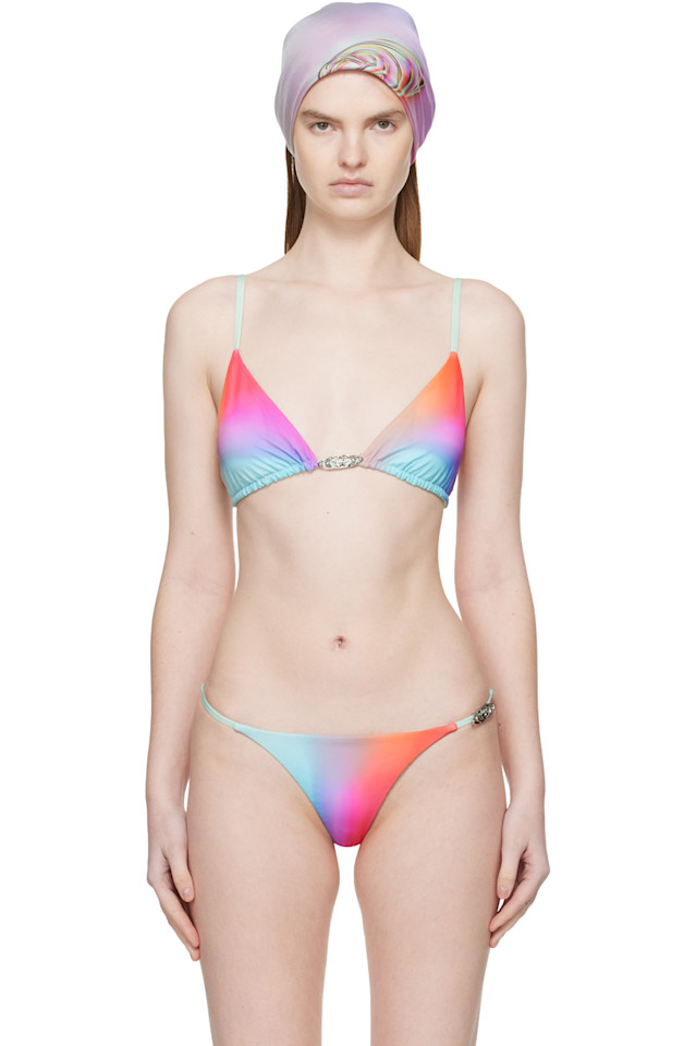 Casablanca Разноцветный стеклянный градиентный верх бикини, Белый, Casablanca Разноцветный стеклянный градиентный верх бикини
Casablanca Разноцветный стеклянный градиентный верх бикини, Белый, Casablanca Разноцветный стеклянный градиентный верх бикини