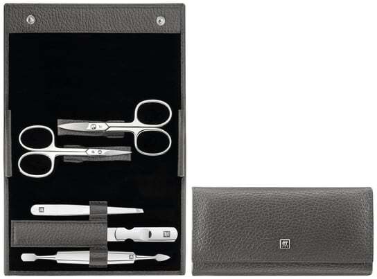 Дорожный набор - серый, кожаный чехол, 5 предметов - Серый Zwilling Classic Inox, Zwilling Beauty, серый
Дорожный набор - серый, кожаный чехол, 5 предметов - Серый Zwilling Classic Inox, Zwilling Beauty, серый
