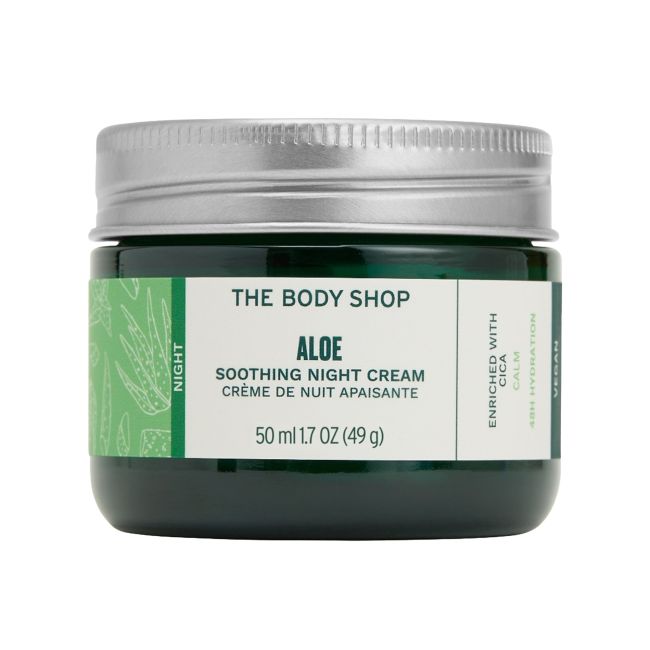 Успокаивающий ночной крем для лица с алоэ The Body Shop, 50 мл
Успокаивающий ночной крем для лица с алоэ The Body Shop, 50 мл