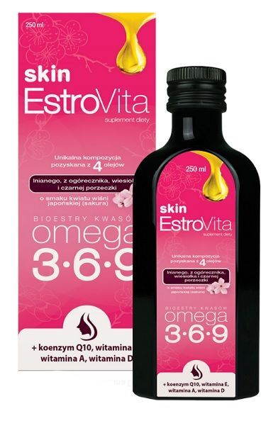 Estrovita Skin Sakura Płyn жирные кислоты омега 3-6-9, 250 ml
Estrovita Skin Sakura Płyn жирные кислоты омега 3-6-9, 250 ml