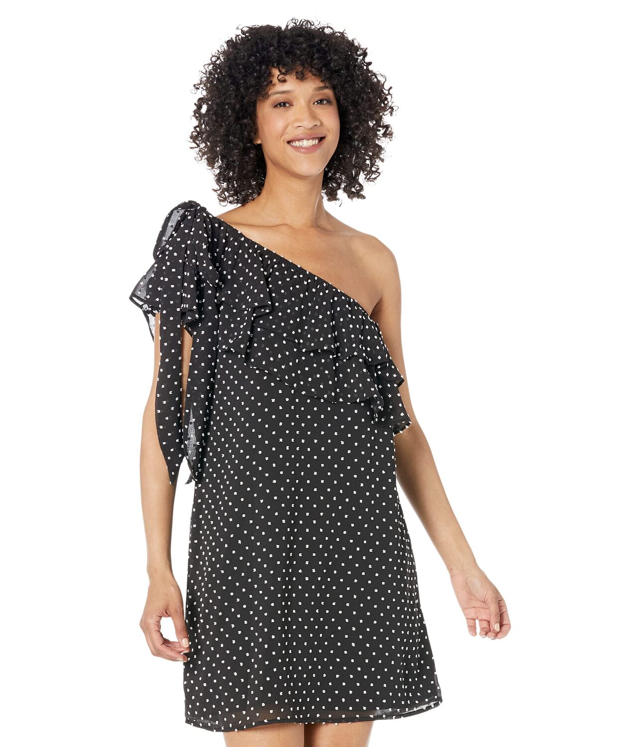 Платье CeCe, One Shoulder Contrast Clip Dress 
Платье CeCe, One Shoulder Contrast Clip Dress