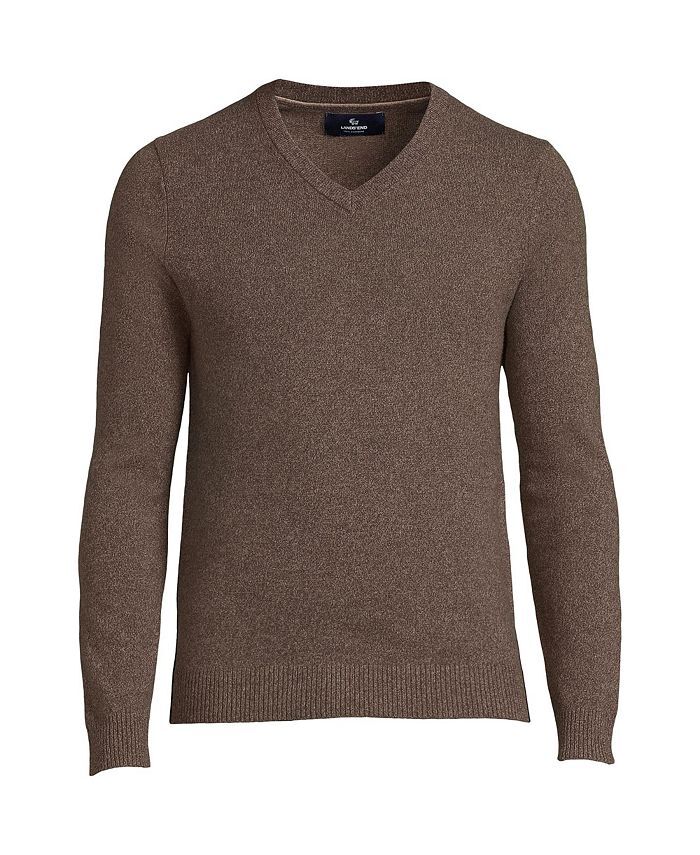 Мужской тонкий кашемировый свитер с v-образным вырезом Lands' End, коричневый
Мужской тонкий кашемировый свитер с v-образным вырезом Lands' End, коричневый