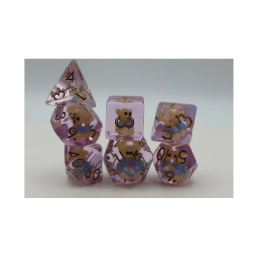 Набор Poly — плюшевый мишка с бронзой (7), Dice Sets - Resin/Acrylic - Rainbow & Multi-Colored (Foam Brain Games)
Набор Poly — плюшевый мишка с бронзой (7), Dice Sets - Resin/Acrylic - Rainbow & Multi-Colored (Foam Brain Games)