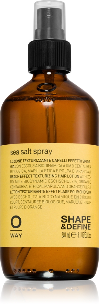 Солевой спрей для укладки и финишной обработки волос для создания пляжного эффекта Oway, 240 мл
Солевой спрей для укладки и финишной обработки волос для создания пляжного эффекта Oway, 240 мл