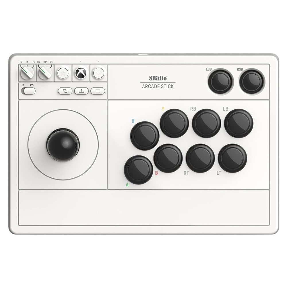 Беспроводной аркадный контроллер 8BitDo Xbox Wireless Arcade Stick, белый 
Беспроводной аркадный контроллер 8BitDo Xbox Wireless Arcade Stick, белый