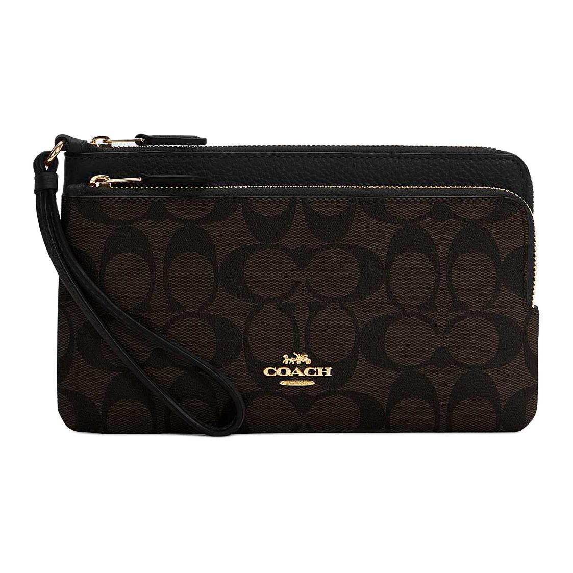 COACH Кошелек Double Zip Leather With Coated Canvas Clutch Medium Women's Black Monogram
COACH Кошелек Double Zip Leather With Coated Canvas Clutch Medium Women's Black Monogram