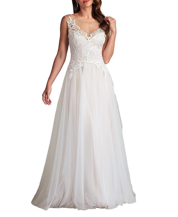 Платье из кружевного тюля Jardine Tadashi Shoji, слоновая кость/кремовый
Платье из кружевного тюля Jardine Tadashi Shoji, слоновая кость/кремовый