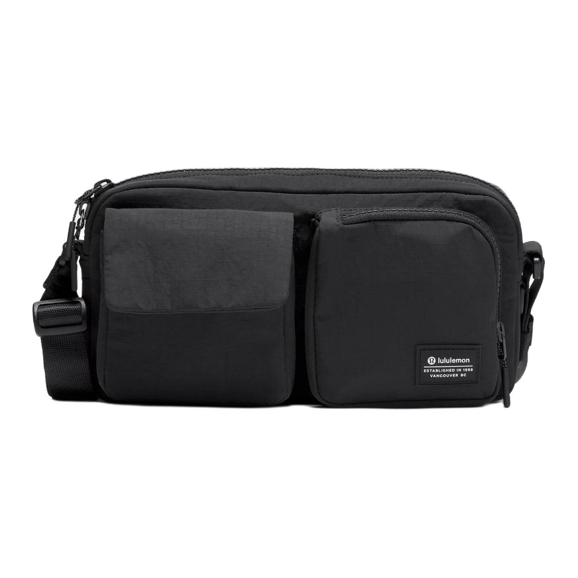 Lululemon Нейлоновая мужская сумка через плечо черная, Black
Lululemon Нейлоновая мужская сумка через плечо черная, Black