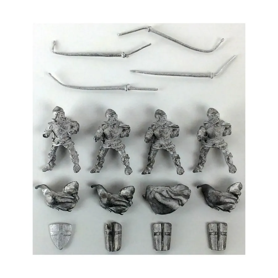 Кавалерия в бацинете, латном и кольчужном доспехе №1, Historical Miniatures - Teutonic Knights - Loose Miniatures (25mm)
Кавалерия в бацинете, латном и кольчужном доспехе №1, Historical Miniatures - Teutonic Knights - Loose Miniatures (25mm)
