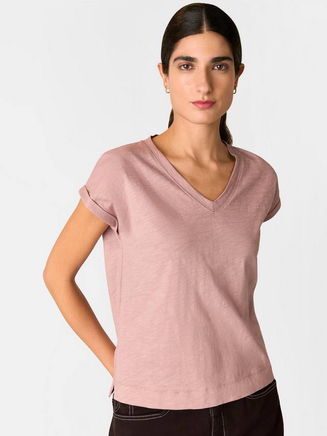 Футболка из органического хлопка willa с v-образным вырезом и короткими рукавами Whistles, светло-розовый
Футболка из органического хлопка willa с v-образным вырезом и короткими рукавами Whistles, светло-розовый