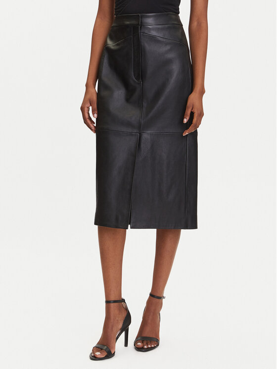 Кожаная юбка regular fit Sekina 50543188 Boss, черный
Кожаная юбка regular fit Sekina 50543188 Boss, черный