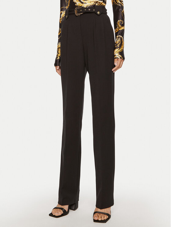 Тканевые брюки прямого кроя Versace Jeans Couture, черный
Тканевые брюки прямого кроя Versace Jeans Couture, черный