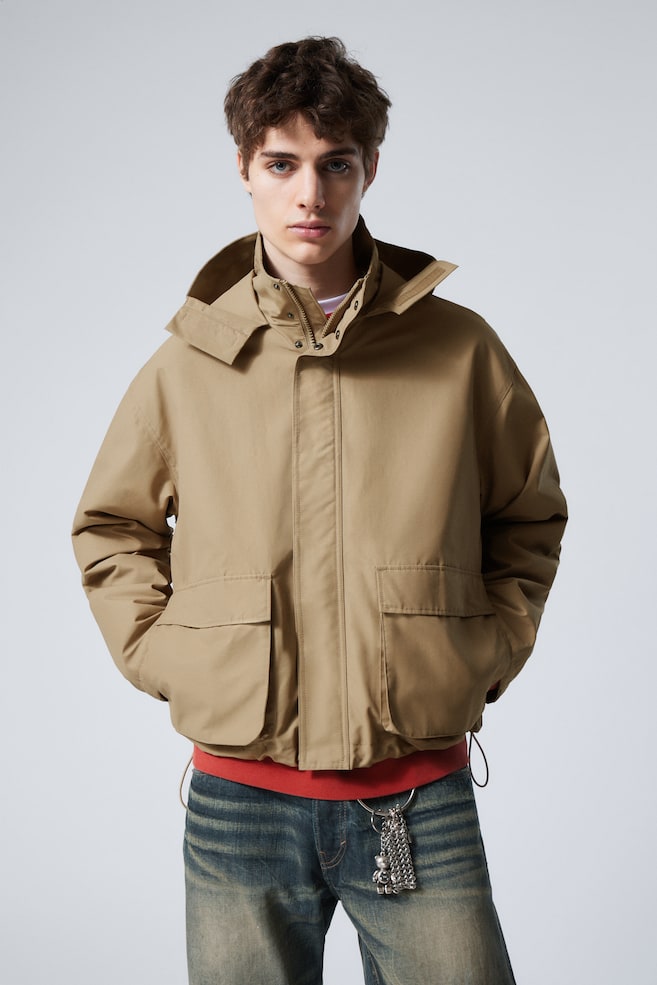 Куртка свободного кроя с капюшоном Weekday, бежевый
Куртка свободного кроя с капюшоном Weekday, бежевый