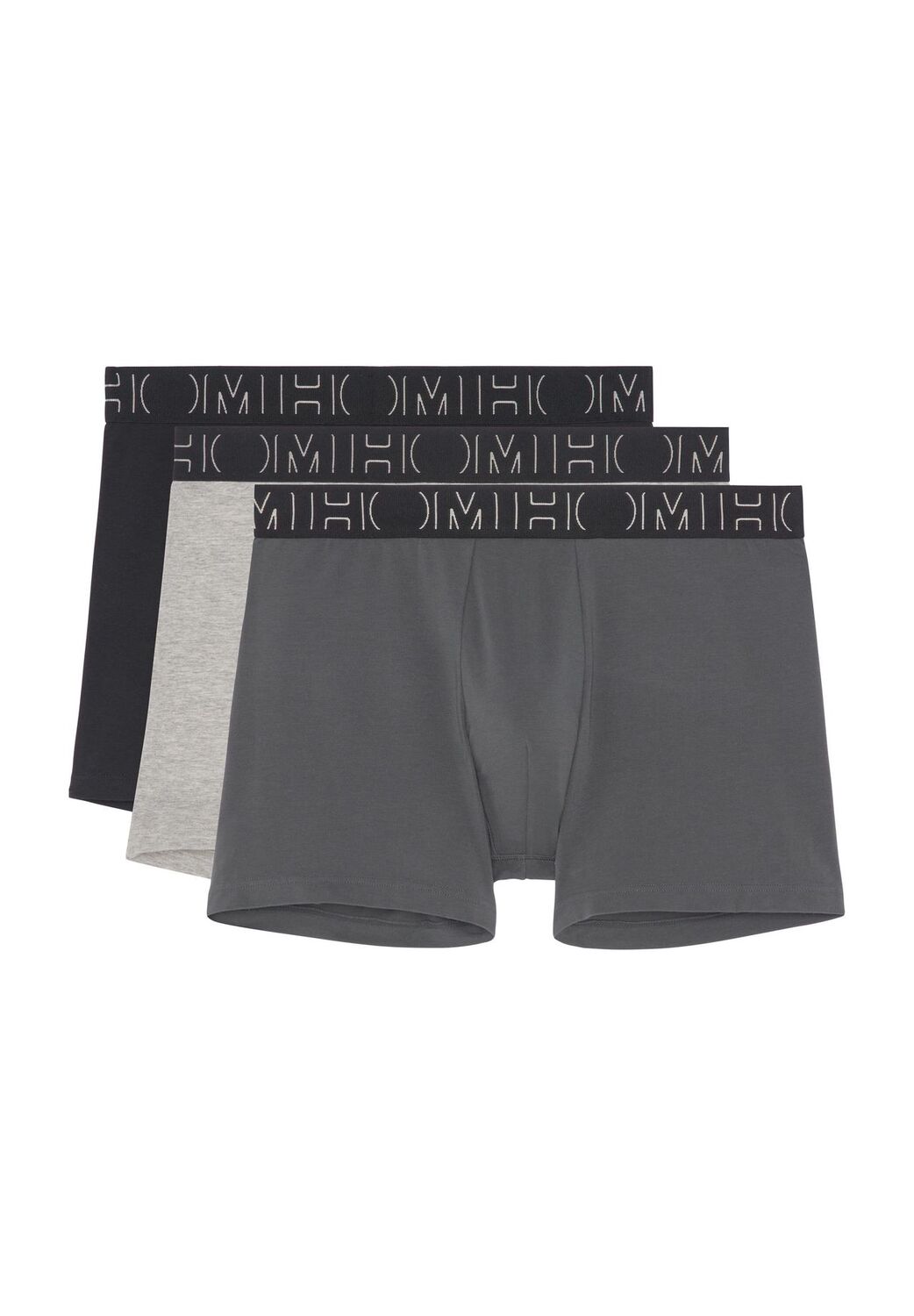 Трусы короткие, 3 шт., пояс с логотипом, мужские HOM, цвет Schwarz Grau
Трусы короткие, 3 шт., пояс с логотипом, мужские HOM, цвет Schwarz Grau