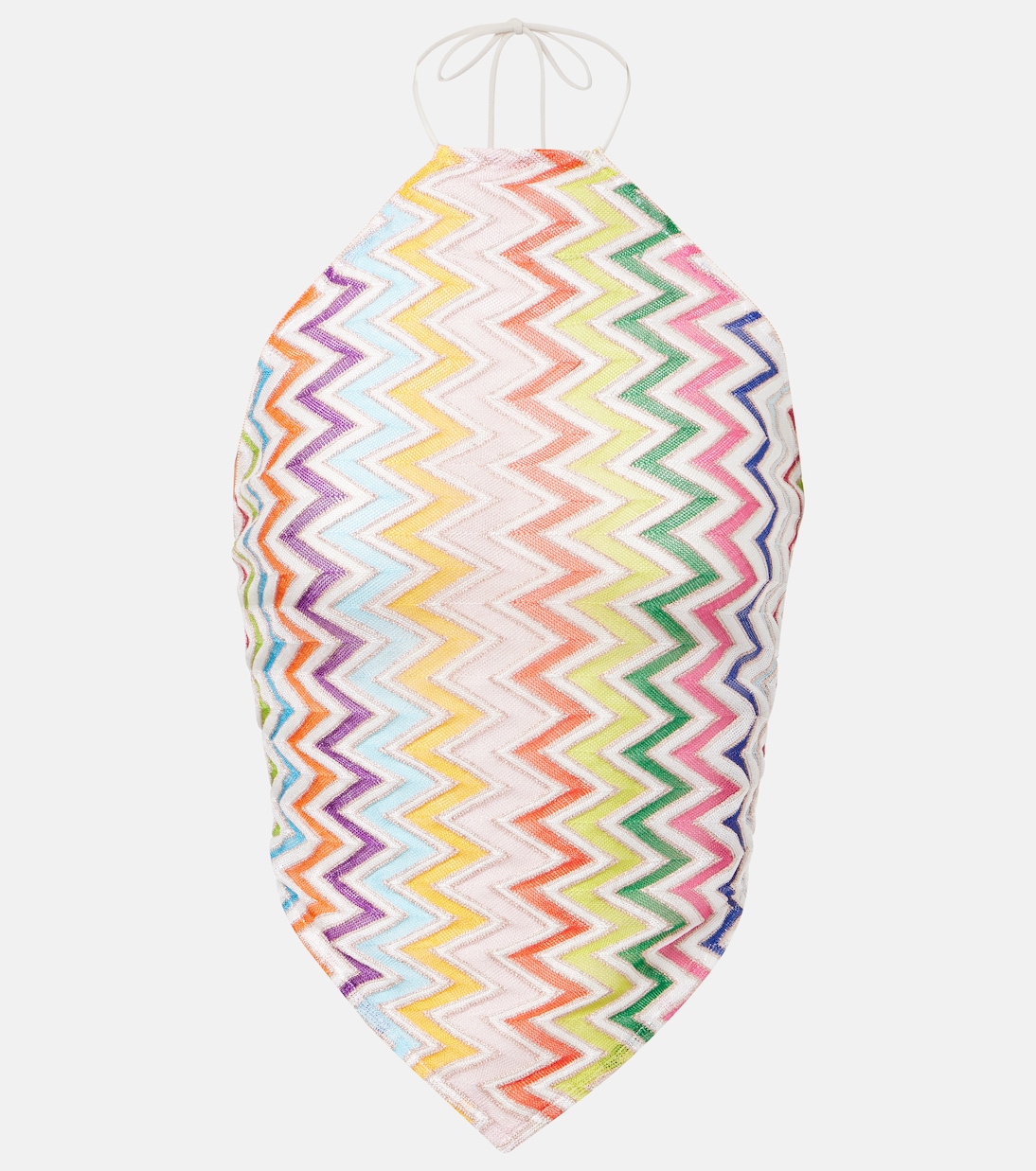 Вязаный топ-халтер с открытой спиной ZigZag Missoni, Multicolor w/White Base
Вязаный топ-халтер с открытой спиной ZigZag Missoni, Multicolor w/White Base