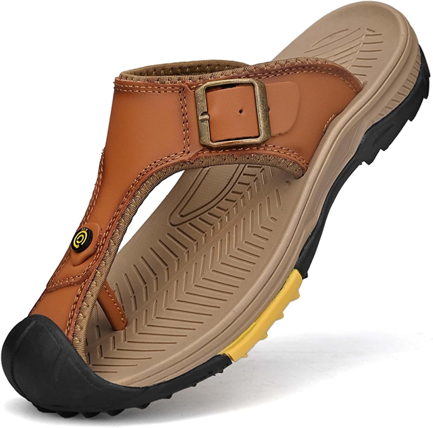 Мужские сандалии Vtiao из натуральной кожи, модные повседневные шлепанцы, премиальные шлепанцы, летние пляжные сандалии с защитой для пальцев, коричневый
Мужские сандалии Vtiao из натуральной кожи, модные повседневные шлепанцы, премиальные шлепанцы, летние пляжные сандалии с защитой для пальцев, коричневый