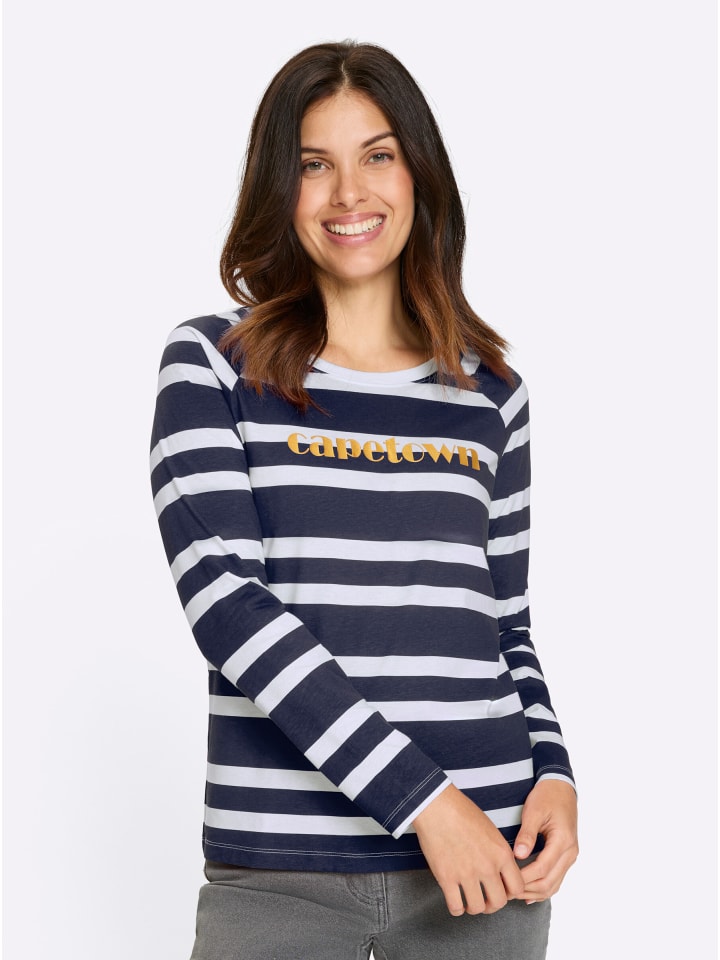 полосатая рубашка темно-синего и белого цветов Sieh an!
полосатая рубашка темно-синего и белого цветов Sieh an!