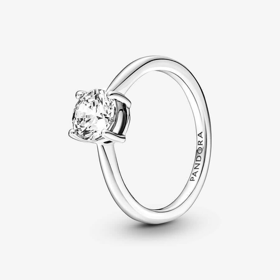Кольцо Pandora Timeless Sparkling Solitaire, серебро 
Кольцо Pandora Timeless Sparkling Solitaire, серебро