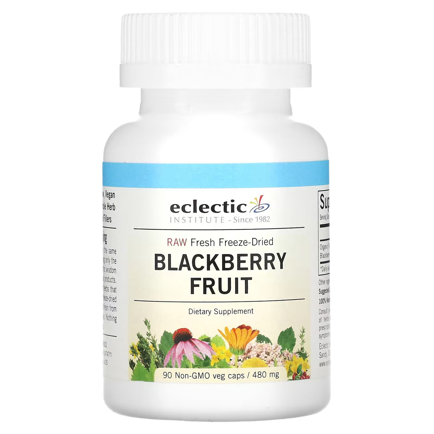 Eclectic Institute, Raw Fresh Freeze-Dried, ежевика, 480 мг, 90 растительных капсул без ГМО
Eclectic Institute, Raw Fresh Freeze-Dried, ежевика, 480 мг, 90 растительных капсул без ГМО