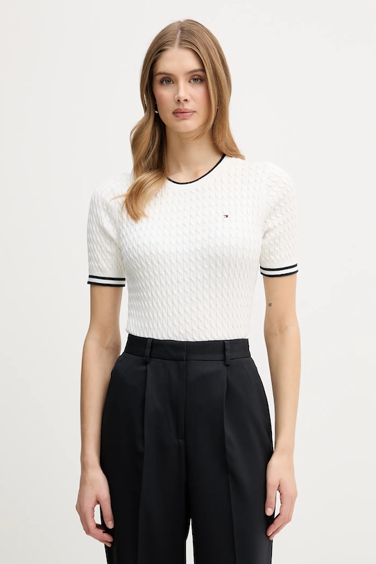 Хлопковый свитер Tommy Hilfiger, бежевый
Хлопковый свитер Tommy Hilfiger, бежевый