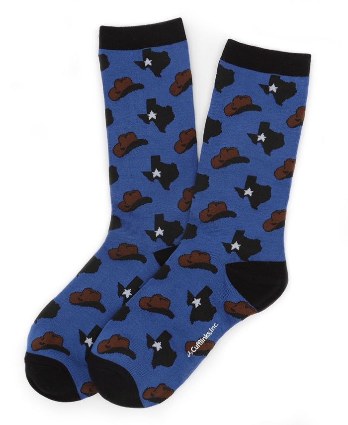 Мужские носки в ковбойской шляпе штата Техас Cufflinks Inc., синий
Мужские носки в ковбойской шляпе штата Техас Cufflinks Inc., синий