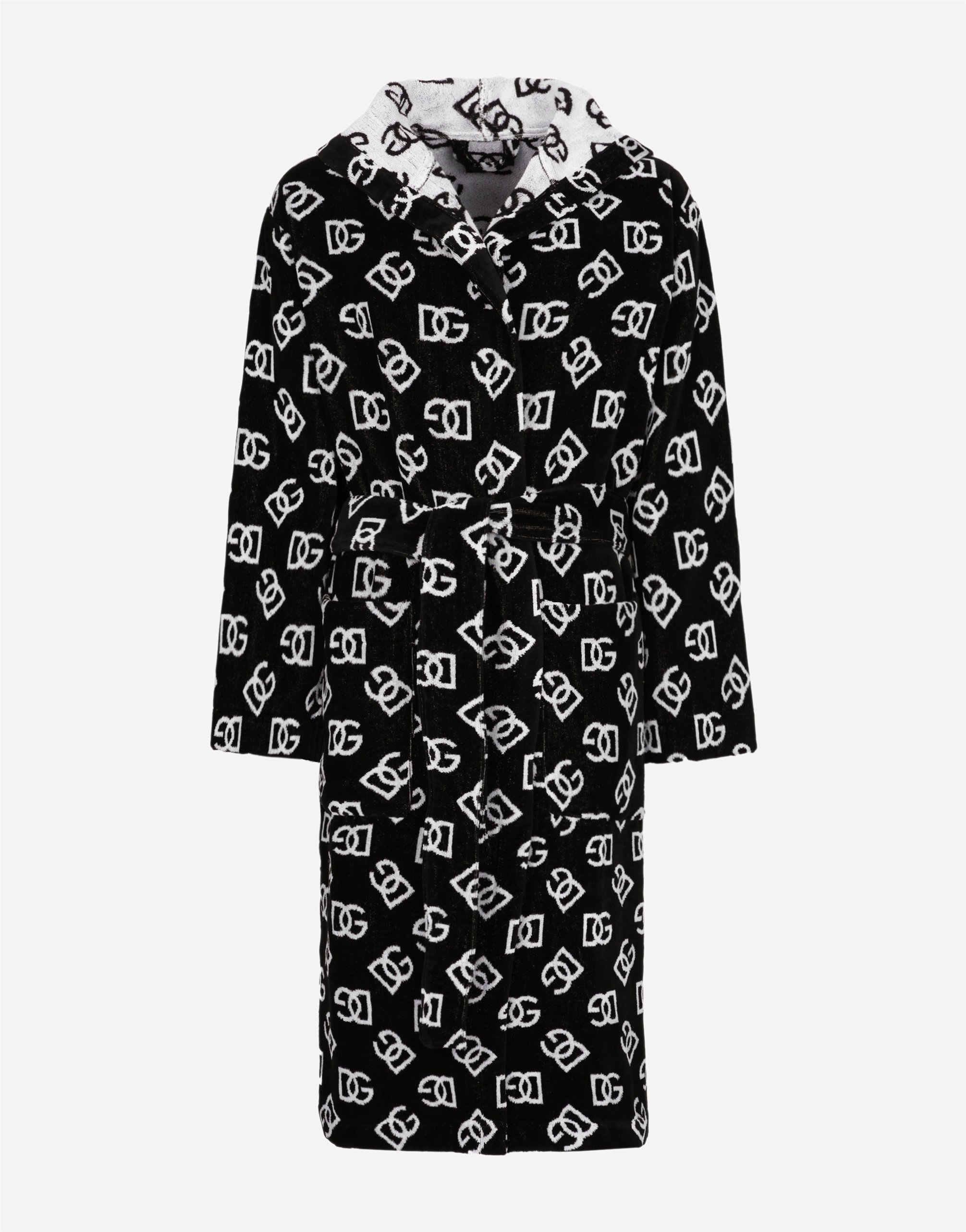 Банный халат из хлопкового жаккардового махрового полотна Dolce & Gabbana, мультиколор
Банный халат из хлопкового жаккардового махрового полотна Dolce & Gabbana, мультиколор